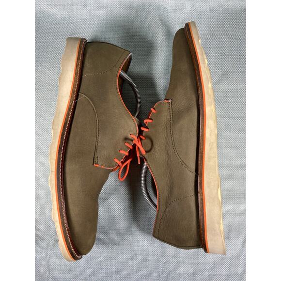 Polo Ralph Lauren Men\'s Wilber Oxford Shoe Men’s sz 12 12D Dark Green/Orange main image 6